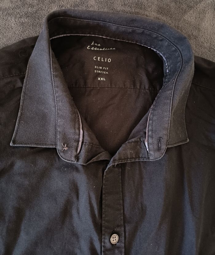 👔 Chemise Noire Slim Fit - XXL / Celio - photo numéro 2