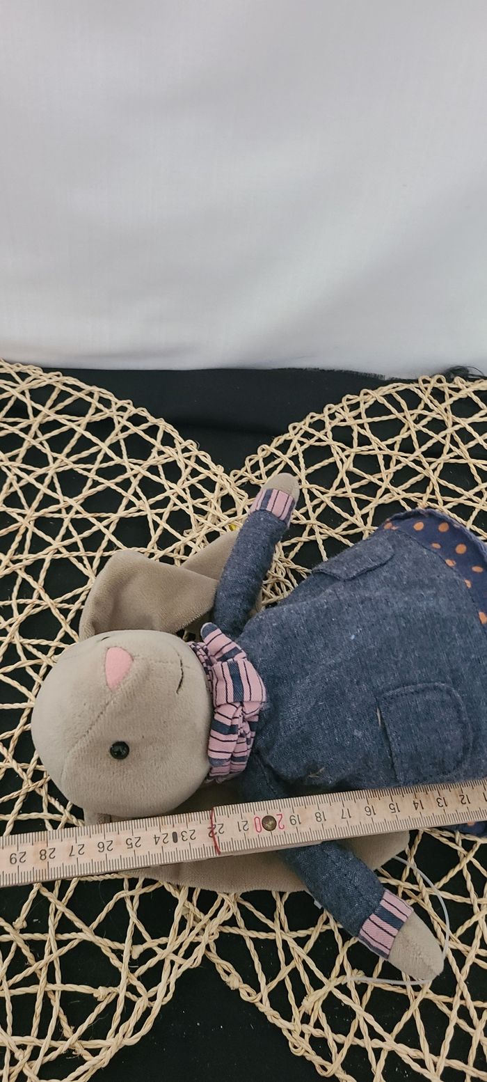 Jellycat RIVERSIDE RAMBLER RABBIT Nouveau jouet en peluche doux BNWT RARE Lapin Marron Gris - photo numéro 4