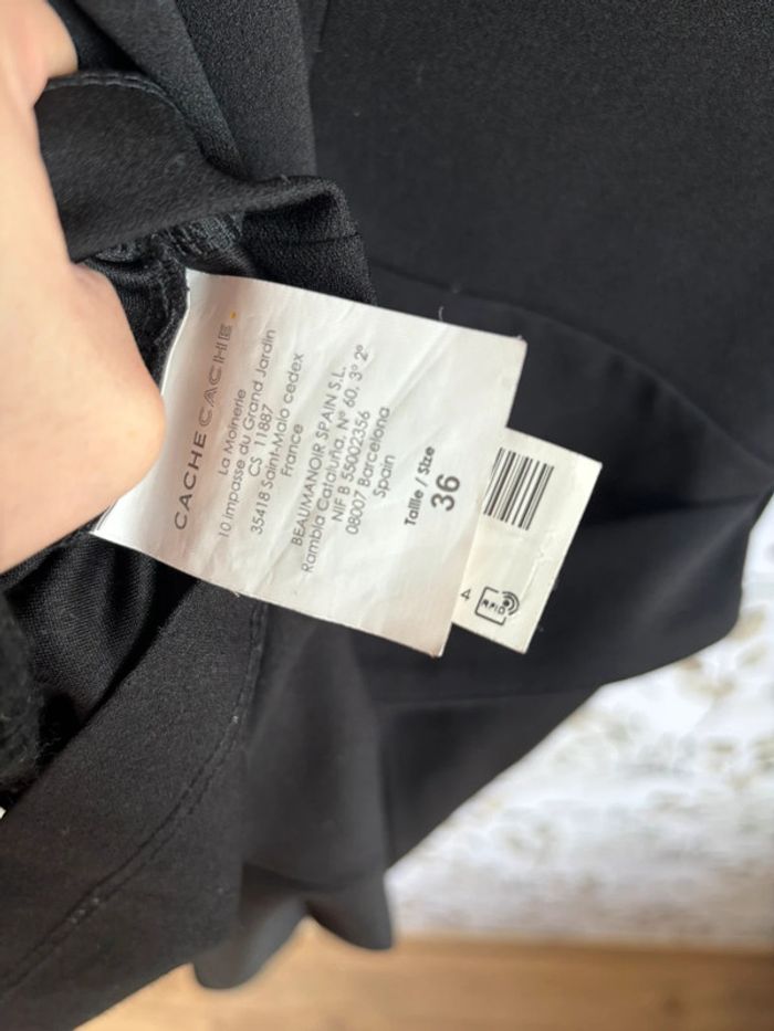 Combi short noir manches transparentes - photo numéro 5