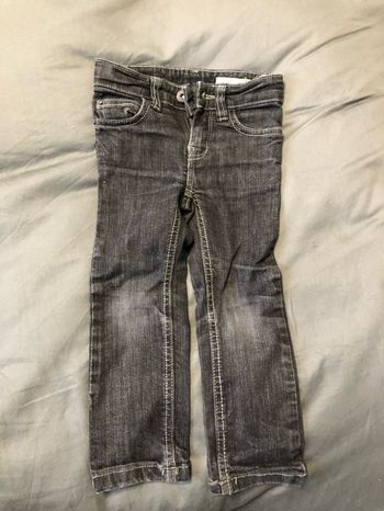 Jeans slim La Halle 3 ans noir délavé