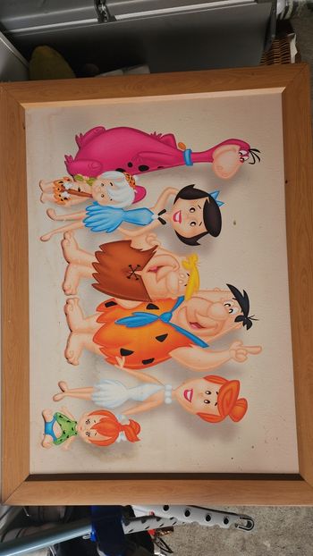 Grand tableau La Famille Pierreafeu