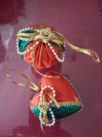 Duo de boules de Noel vintage 