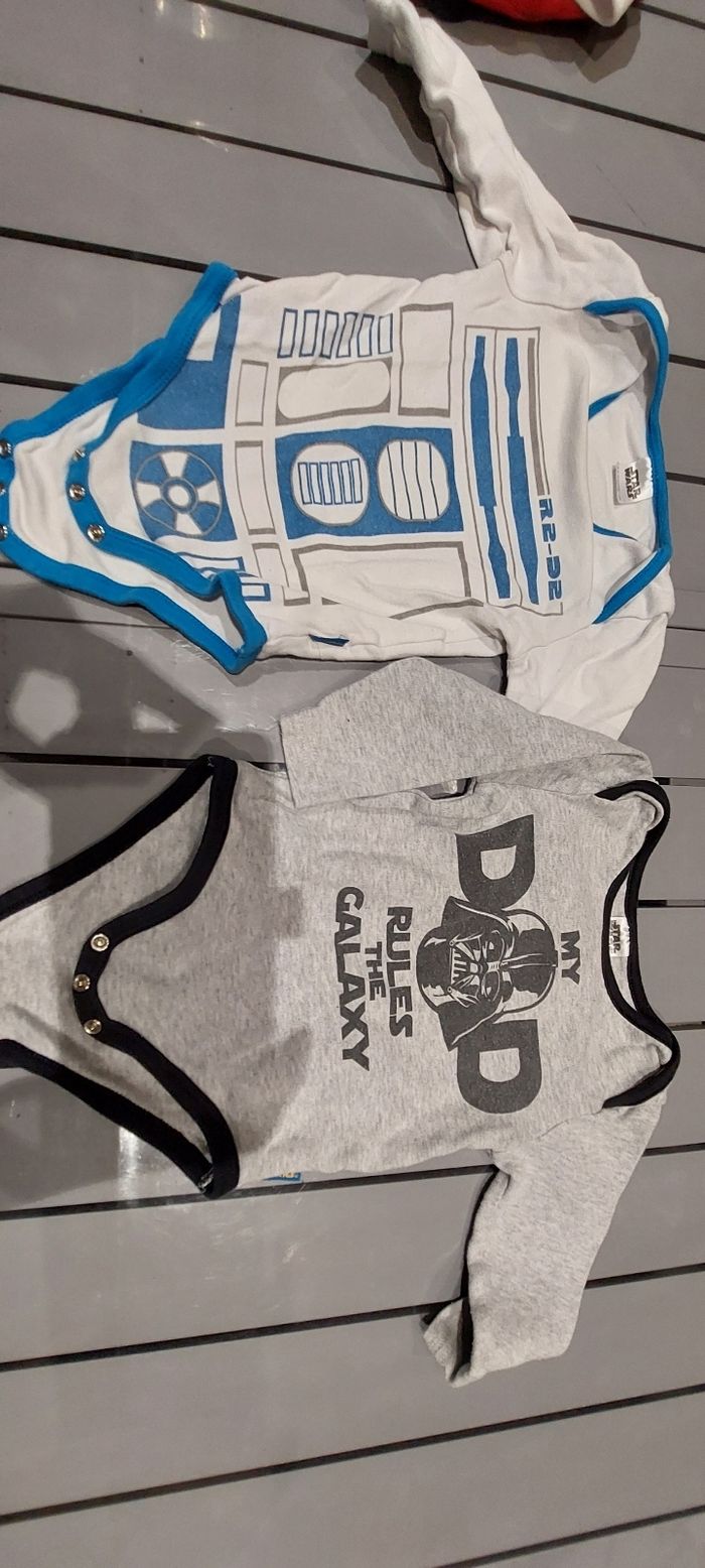 Lot de 2 body 12 18 mois star wars