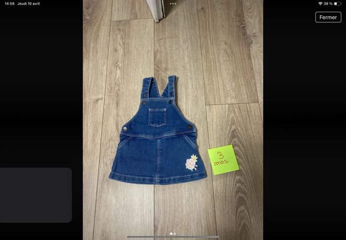 Salopette jupe jean