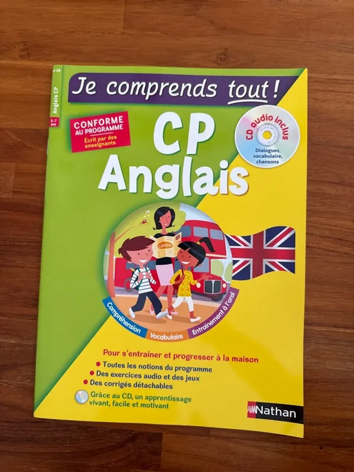 Livre, je comprends tout CP anglais