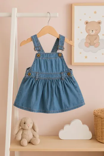 Salopette robe en jean Kidkanai – 18 mois (81 cm)
