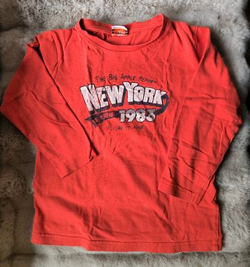 T-shirt manches longues garçon orange 5 ans bon état Tape à l’œil