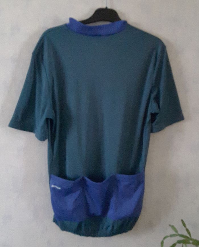 Maillot cycliste bleu pétrole – Decathlon - L - photo numéro 2