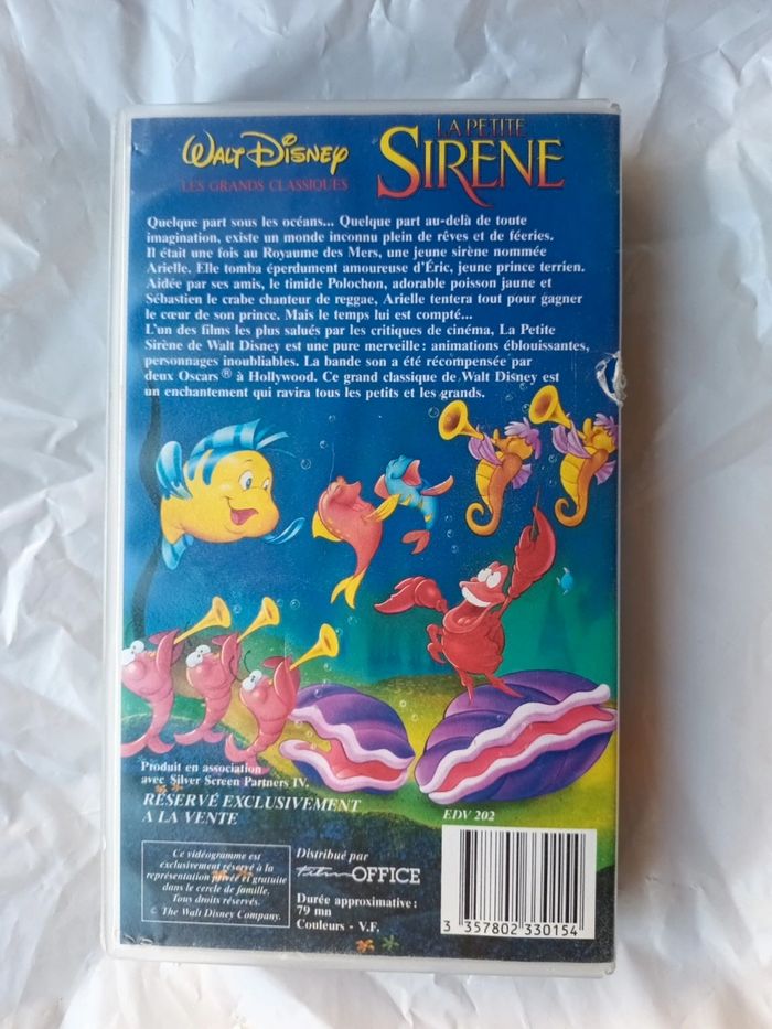 Cassette vhs Disney la petite sirène Disney Beebs