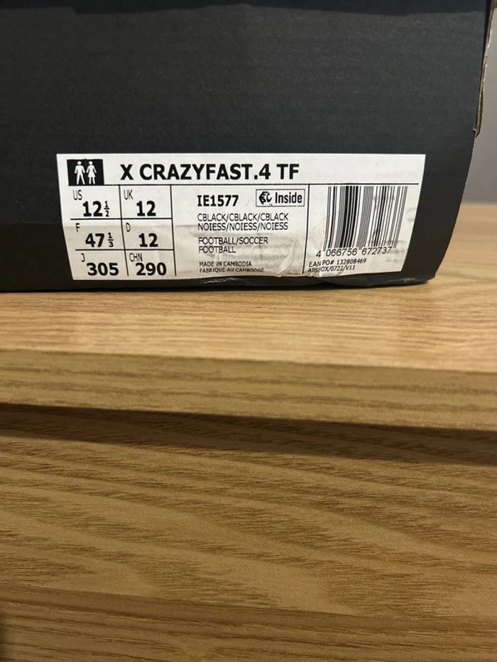 Chaussures de football Adidas terrain synthétique grande taille 47 - photo numéro 7