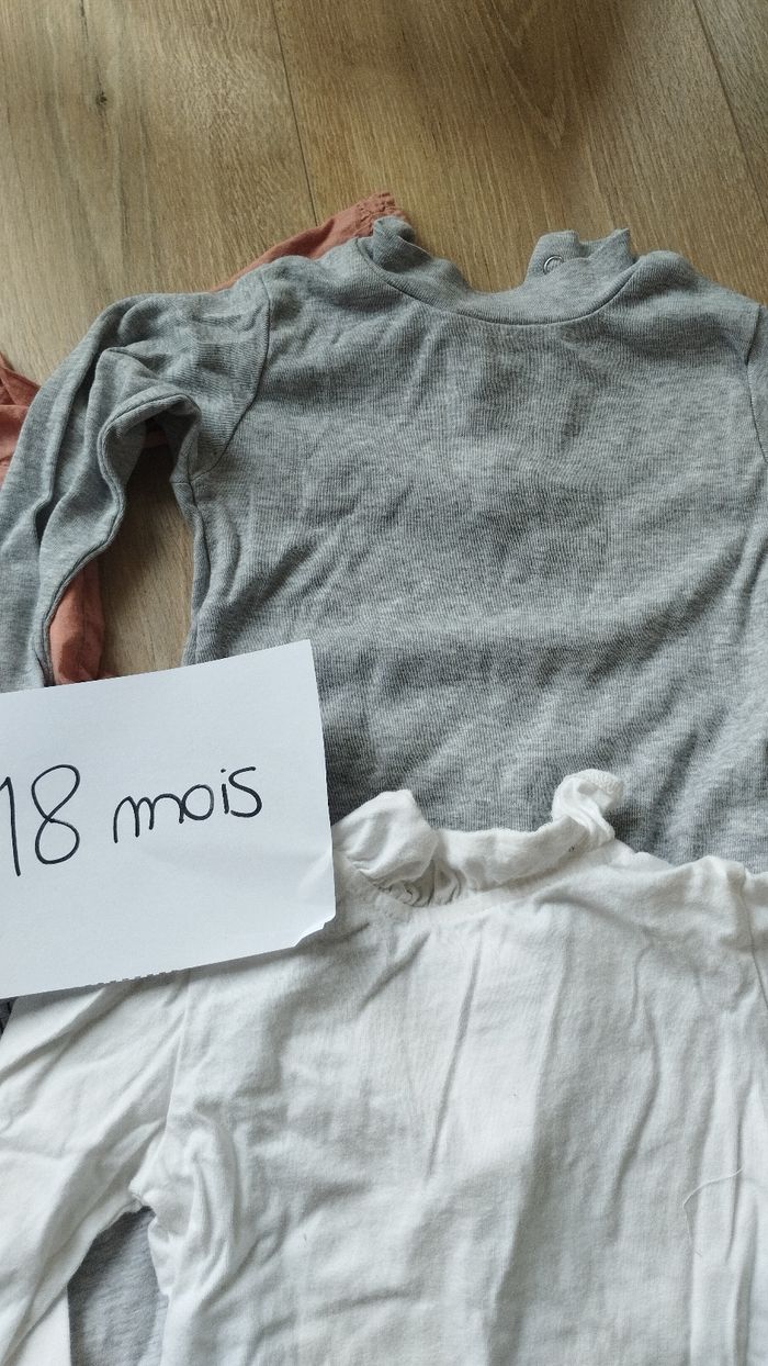 Lot de 4 tee shirt manches longues - photo numéro 3