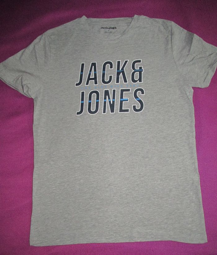 tshirt gris taille M Jack & Jones - photo numéro 2