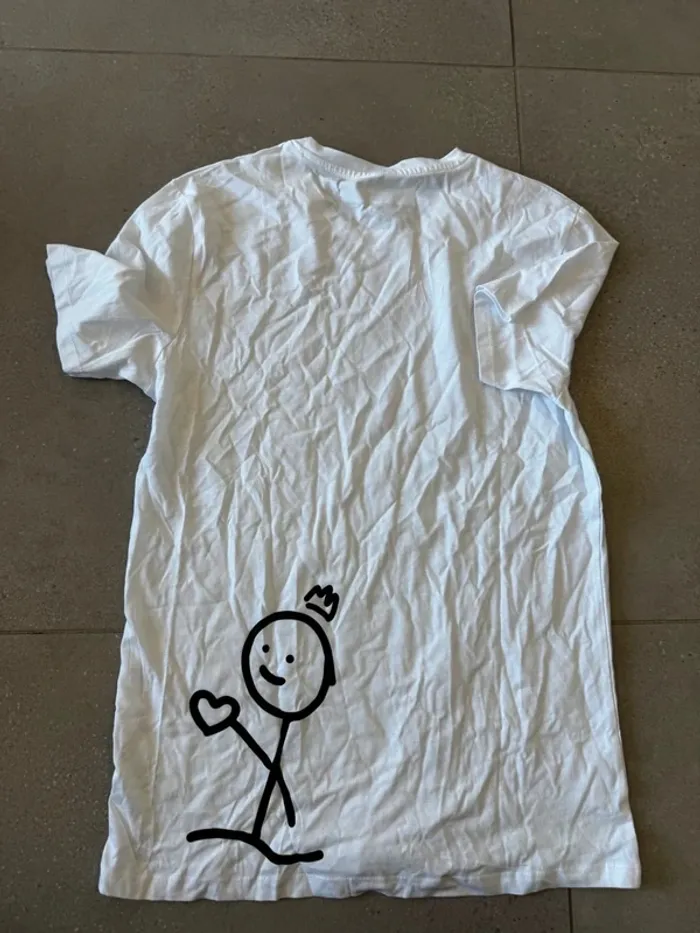 T-shirt blanc Reyes, taille M, très bon état - photo numéro 3
