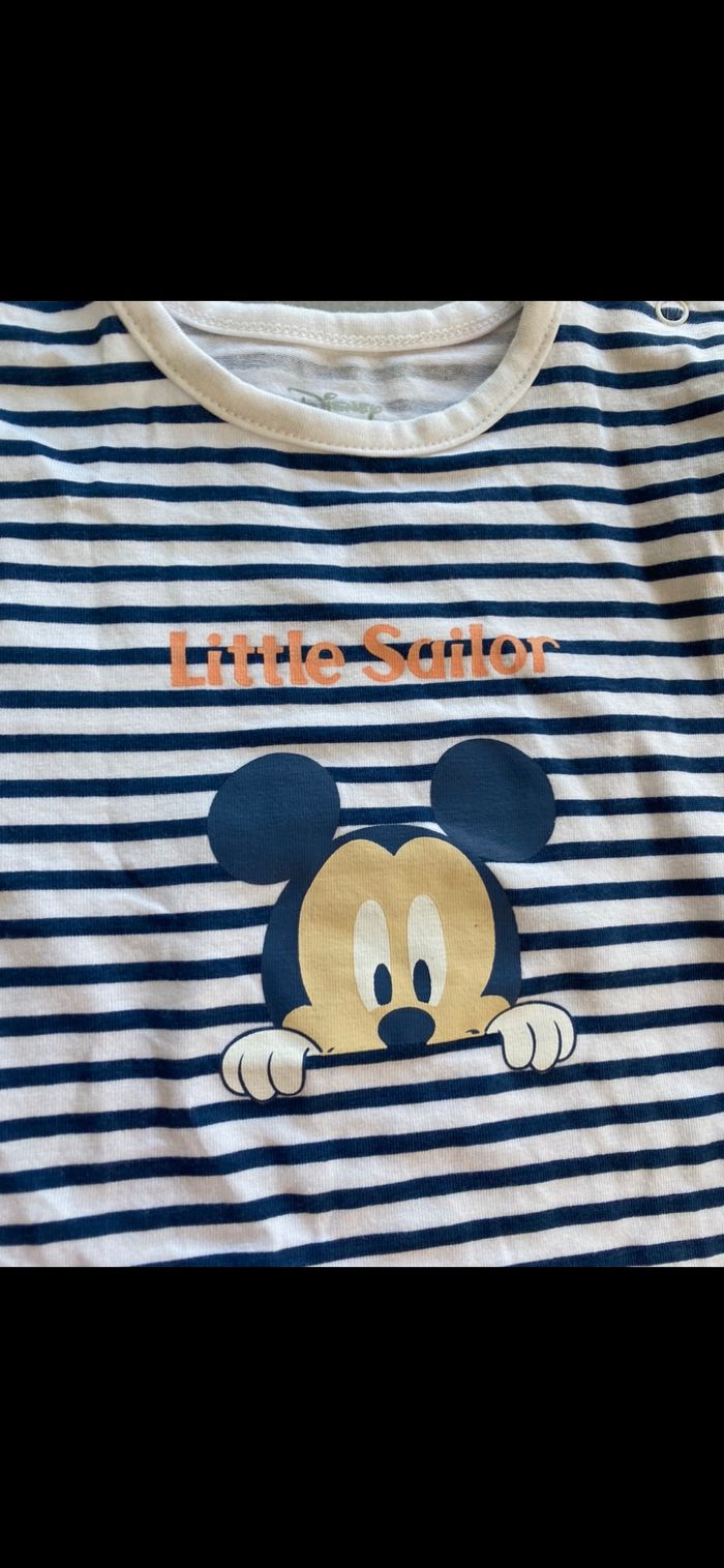 Body manches courtes Mickey Disney Neuf 12 mois - photo numéro 3