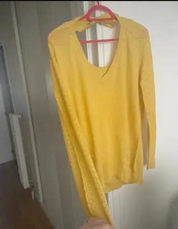 Pull contenant de la laine y’coo