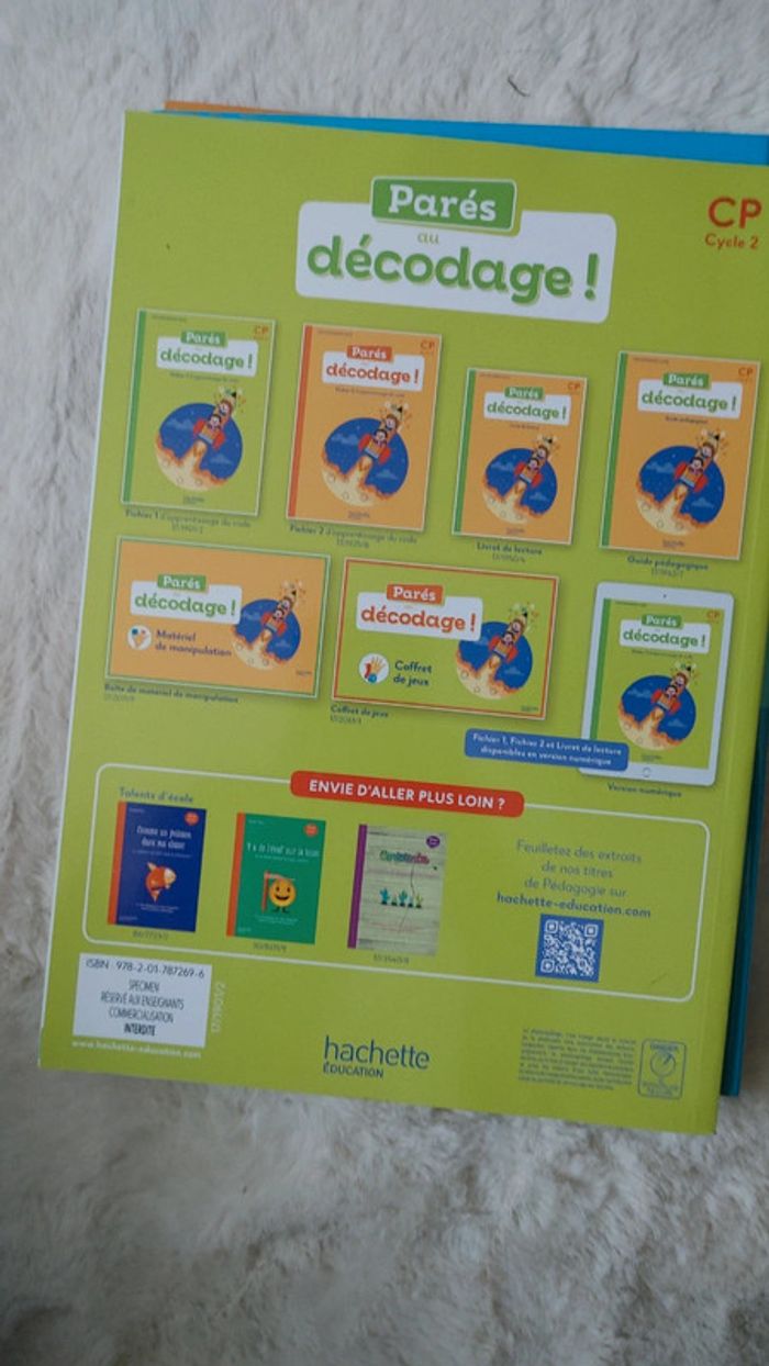 Lot de livre d'apprentissage de la lecture et du code cycle 2 CP méthode de lecture - photo numéro 4