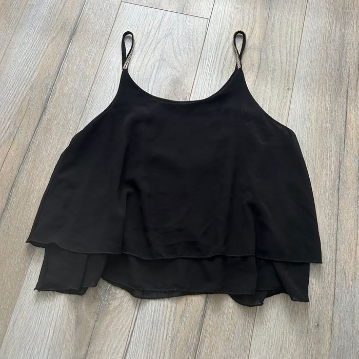 Débardeur bretelle à strass