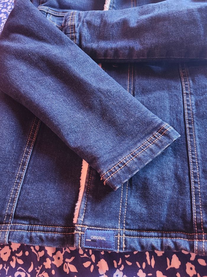 Veste en jean  fourrée - photo numéro 7