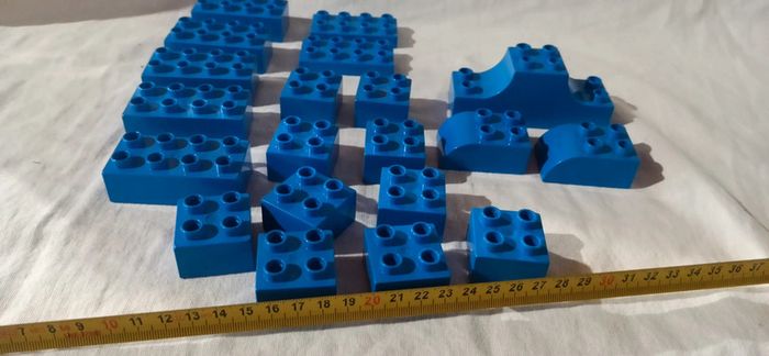 Briques de construction bleues lego duplo - photo numéro 3