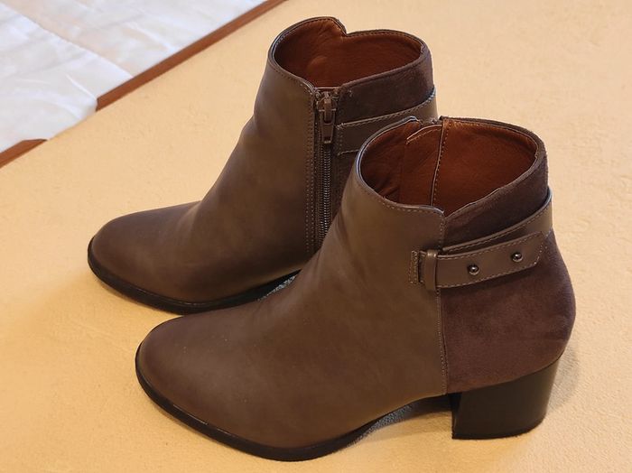 Bottines marron glacé