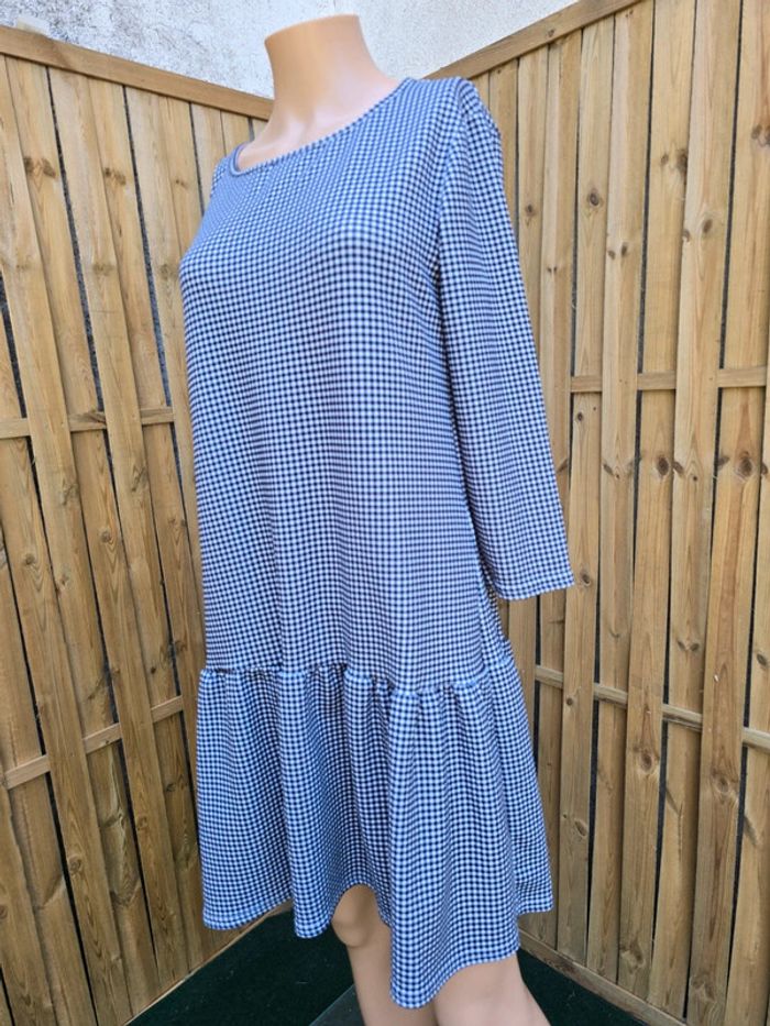 Robe vichy 🍒fait main🍒taille 42/44 - photo numéro 4