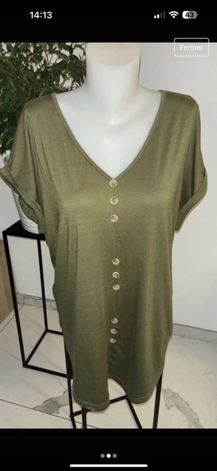 Top Haut tunique femme en excellent état taille XL - photo numéro 2