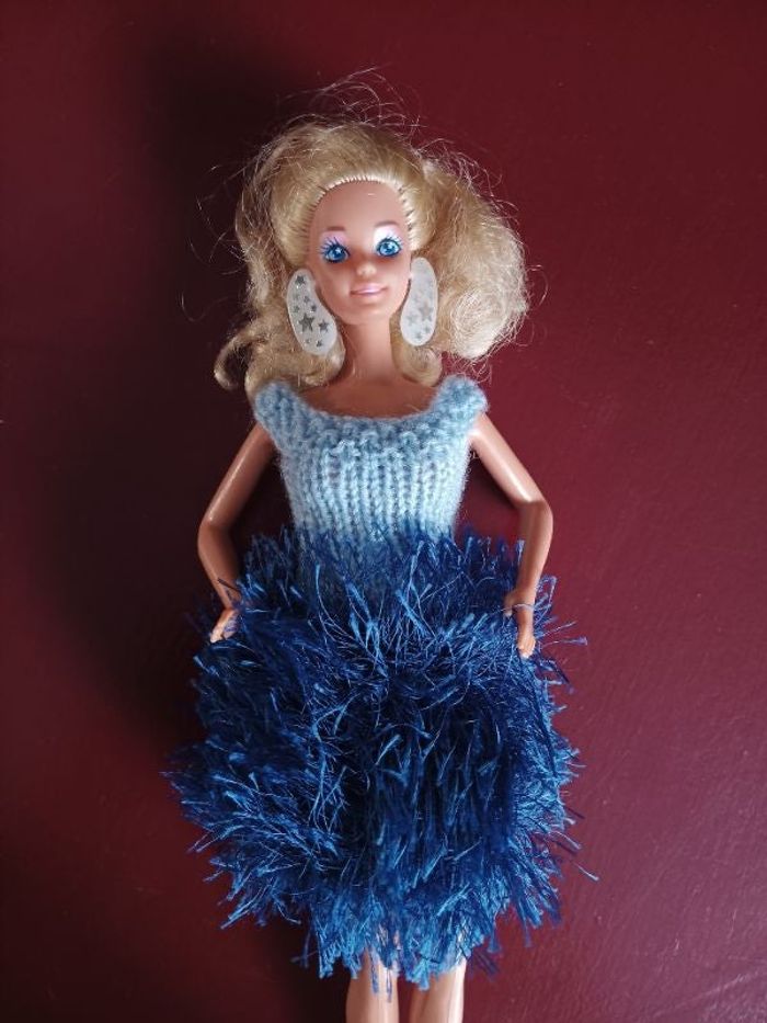 Jolie robe barbie bleuet