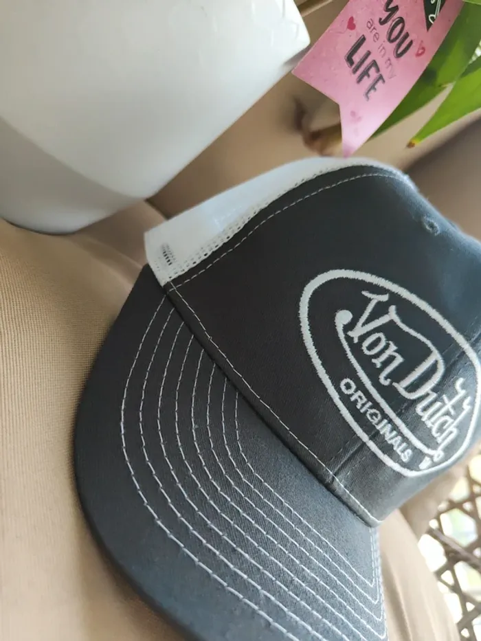 Casquette Trucker Von Dutch grise - photo numéro 4