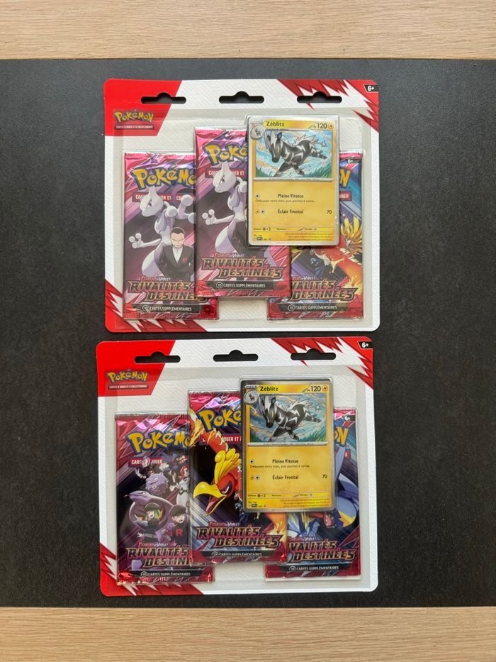 Pokémon 2 Tripack Écarlate et Violet EV10 Rivalités Destinées  Français Neuf Scellé