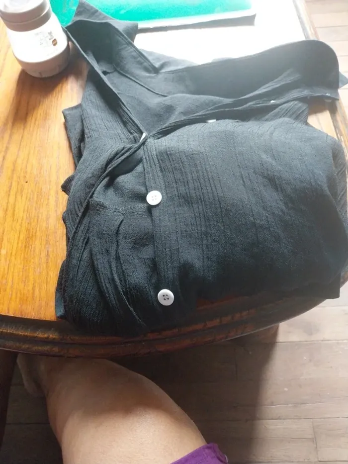 Chemise longue Noir - photo numéro 2