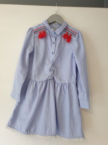 Jolie robe bleu et blanc