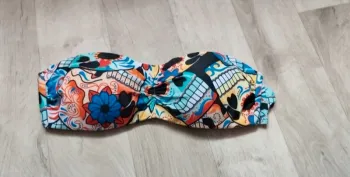 Haut de maillot de bain mexicain skull/tête de mort.