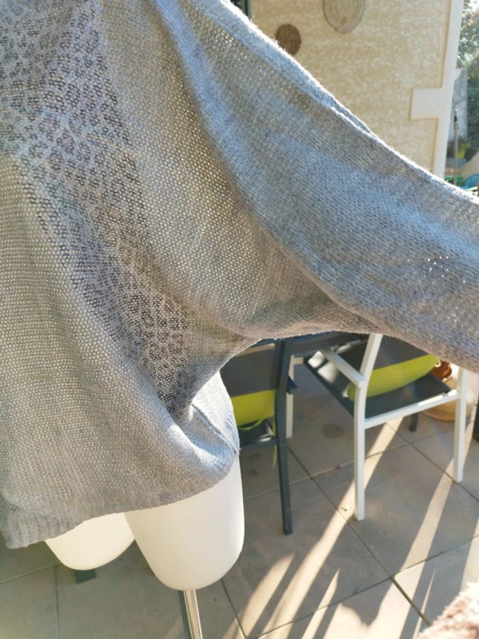 Pull gris et léopard - photo numéro 3
