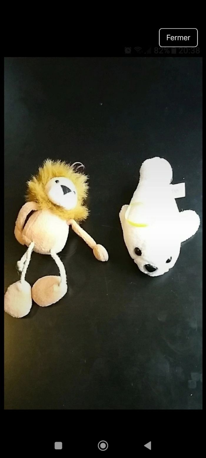 Lots de 3 peluches - photo numéro 2