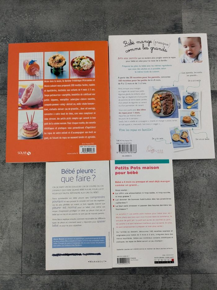 Lot de 4 livres sur l'alimentation et les pleurs de bébé - photo numéro 2