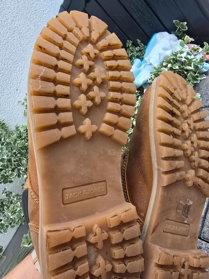 Chaussures bottines homme jack&Jones taille 43 camel lacets - photo numéro 2