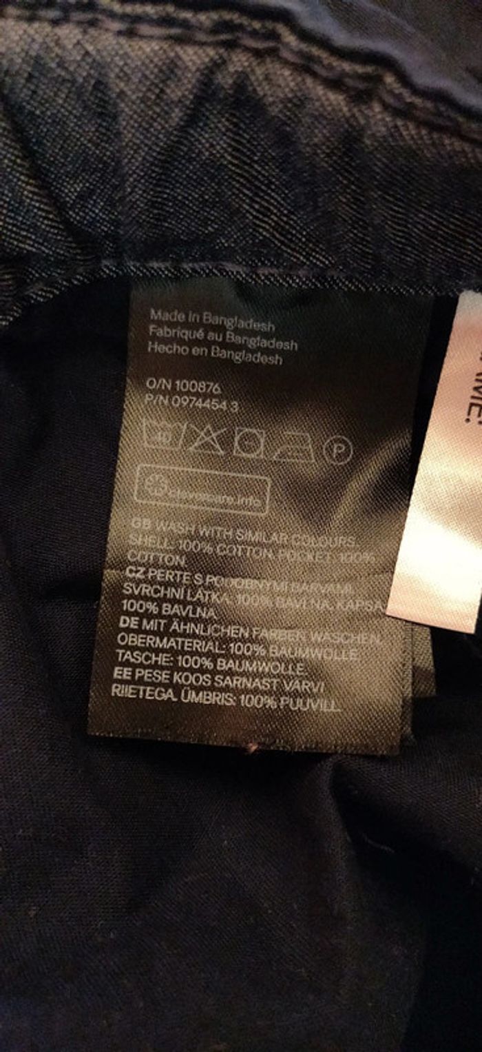 Bermuda en toile de coton marine H&M 14 ans - photo numéro 4
