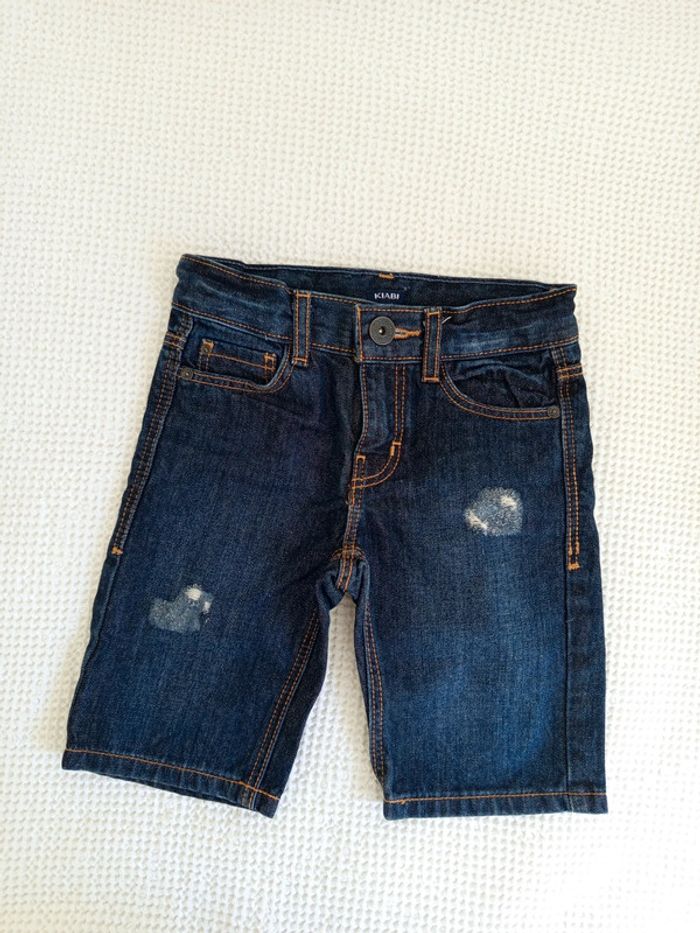 Short en jean avec taille réglable élastique 5 ans