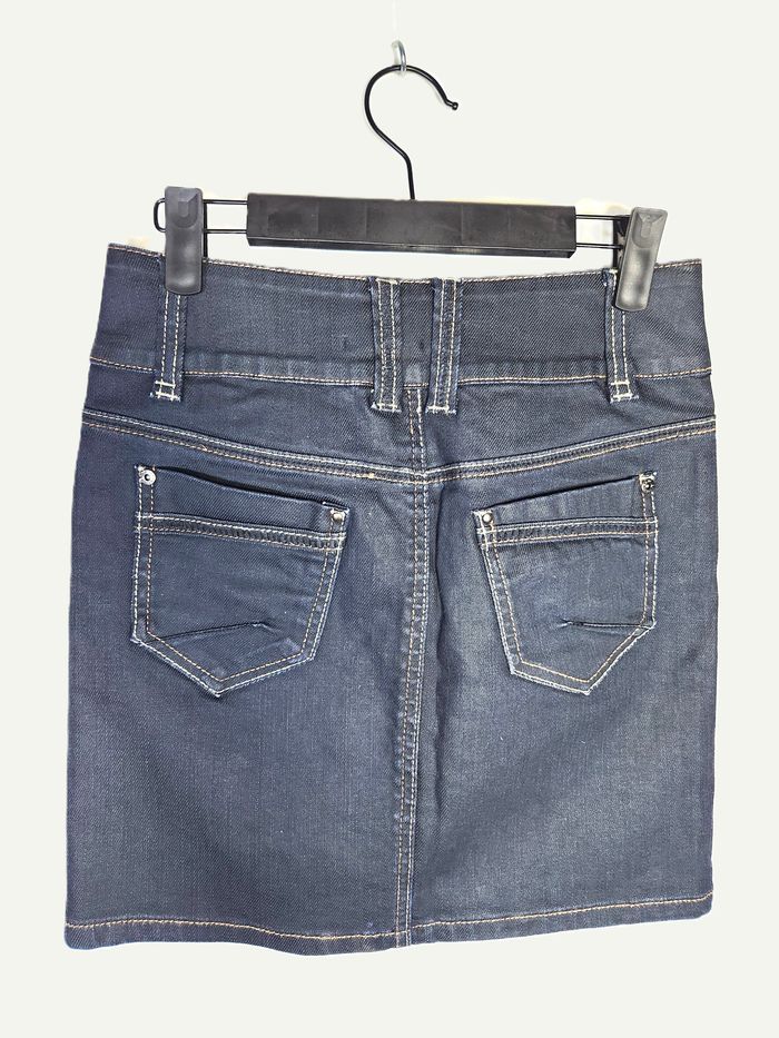 Jupe Courte en Jean Brut Morgan - Taille 34 - photo numéro 5