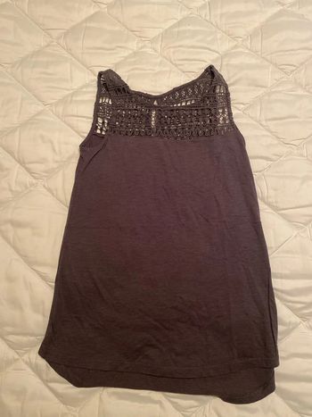 Débardeur femme gris anthracite camaïeu taille s