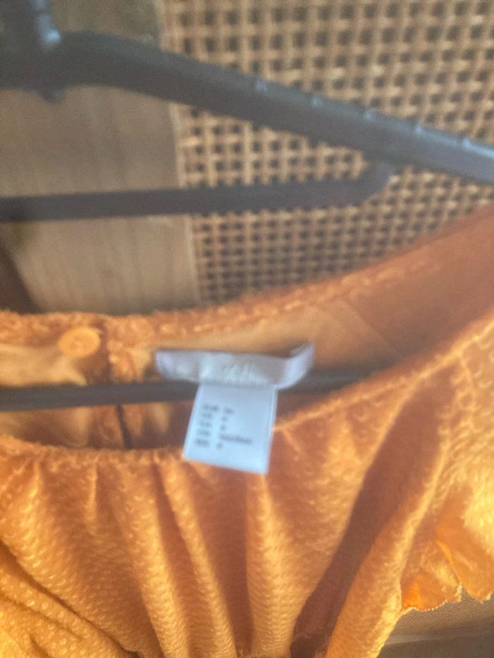 Robe D été orange H&M T 36 - photo numéro 3
