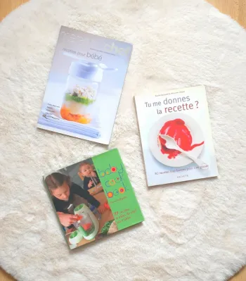 Lot de livres de cuisine pour faire des recettes pour bébé + 1 livres de recettes