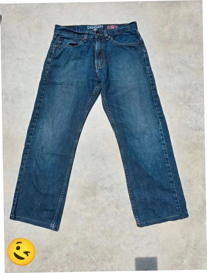 Jeans Levi's Denizen W32 FR42 L30 coupe droite bleu Homme Men pan324b - photo numéro 3