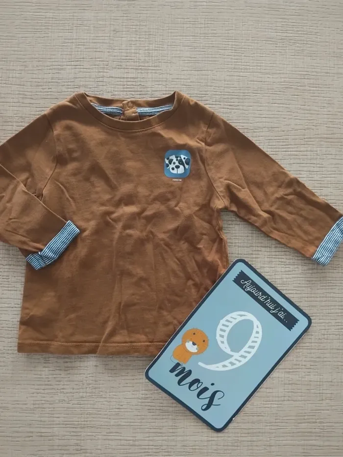 Haut manches longues 9 mois / 71 cm