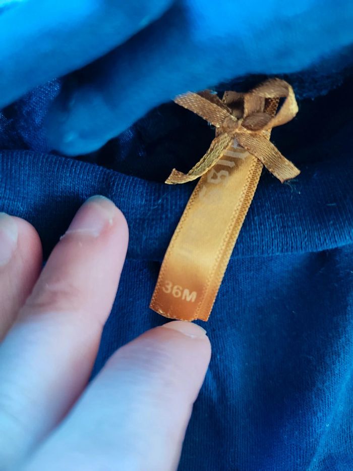 Lot de 2 sous pull bleu fille 36 mois - photo numéro 5