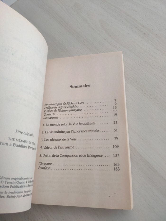 Livre poche le sens de la vie réincarnation et liberté Dalaï lama - photo numéro 7