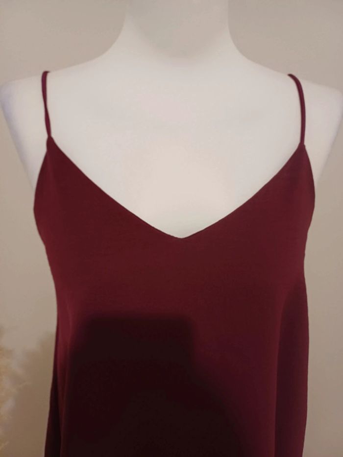 Débardeur fluide couleur Aubergine Floria taille S 36 - photo numéro 3