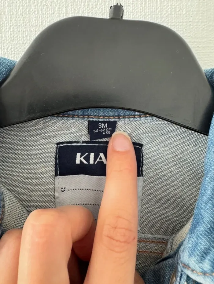 Veste en jean - taille 3 mois 🌸 - photo numéro 2