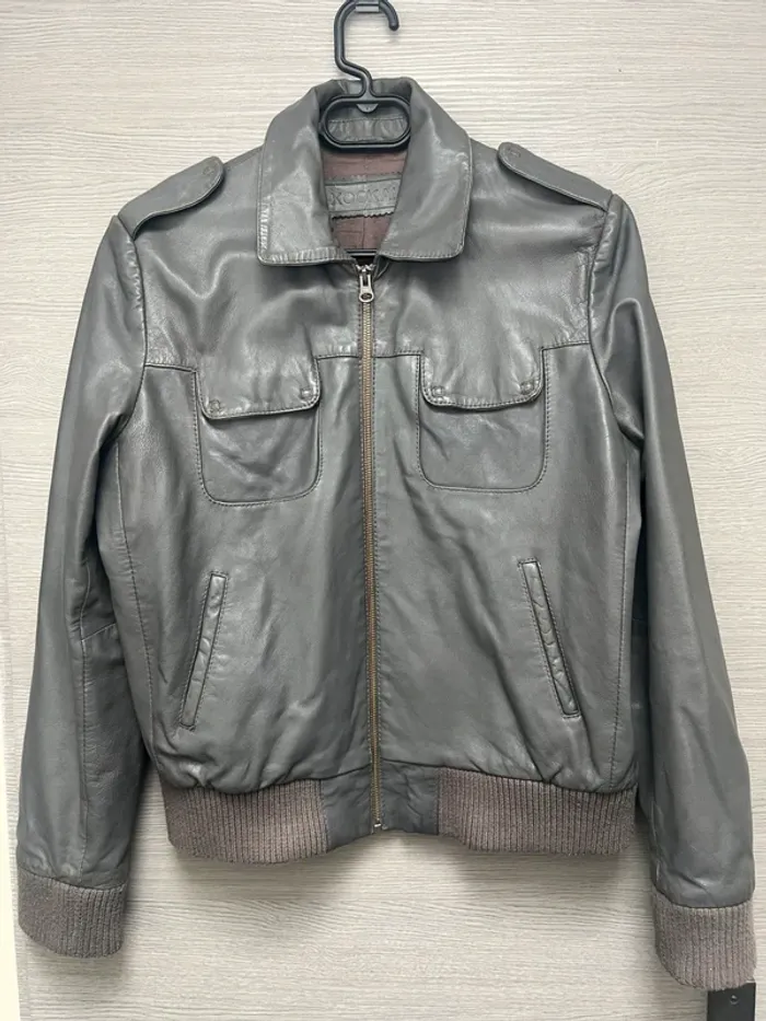Blouson cuir « vintage »