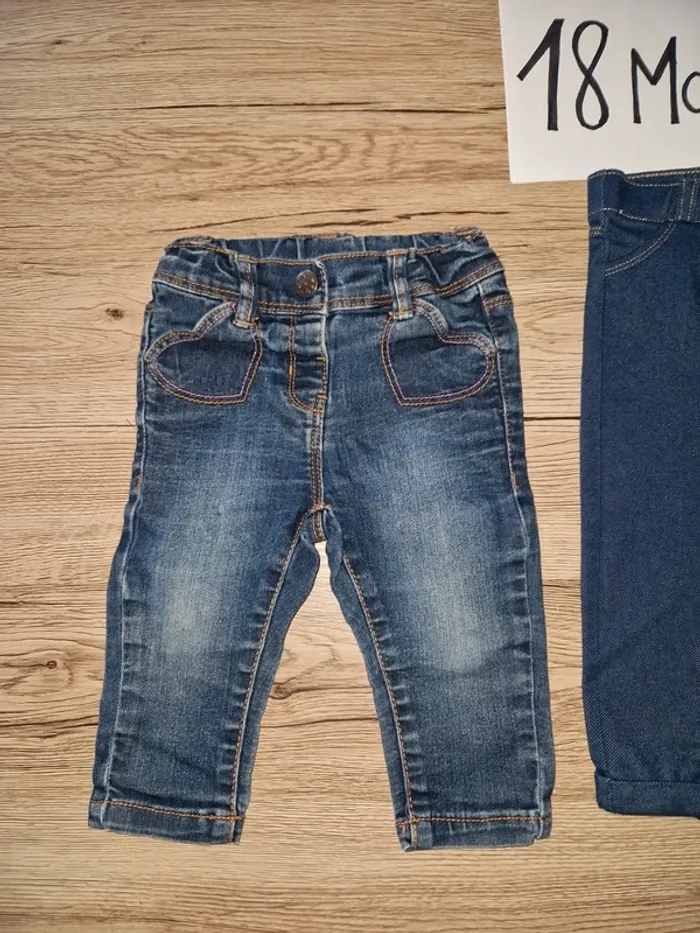 Lot pantalon fille 18 mois - photo numéro 4